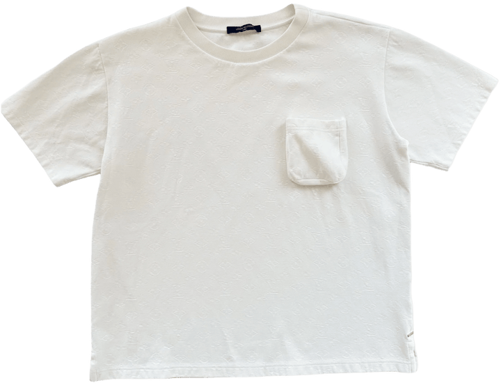 Louis Vuitton 'LV Monogram' White Pocket Tee