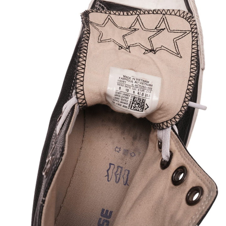 Chrome Hearts 'Triple Star Patch' Hightop Leather Converse