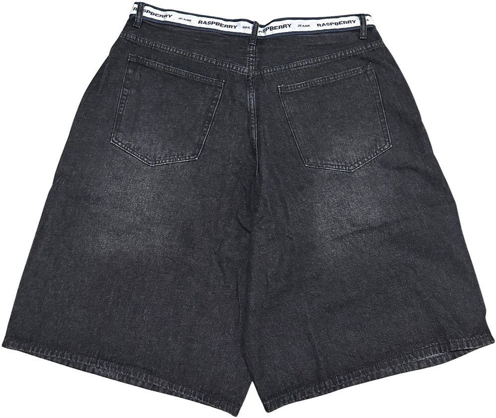 Gold+Vintage Gallery Raspberry Hills Black 'Denim' Jorts