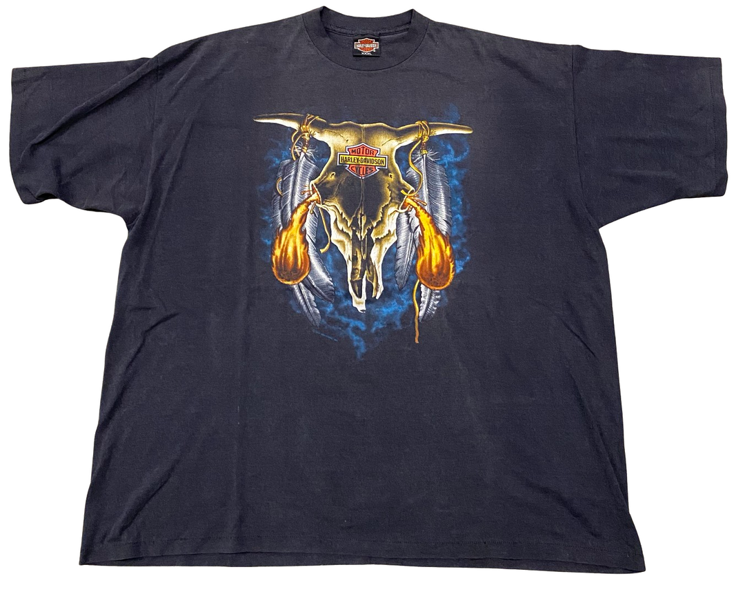 Harley Davidson 'Native Longhorn' Vintage Tee