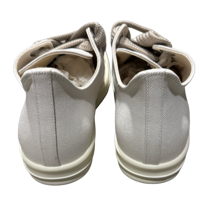 Rick Owens DRKSHDW 'Cream' Canvas Jumbo Lace Low Sneakers