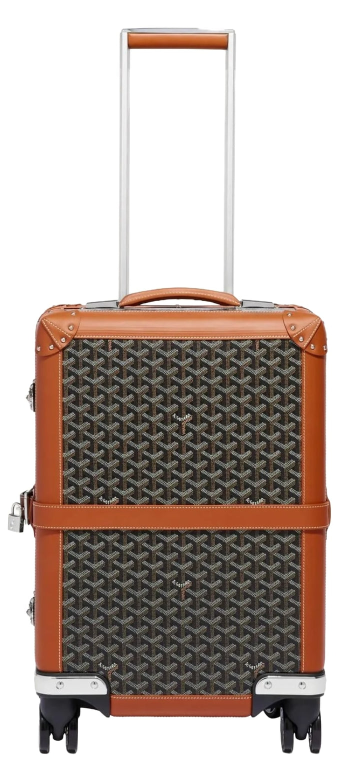 Goyard 'Black/Tan' Bourget PM Trolley Roller Suitcase