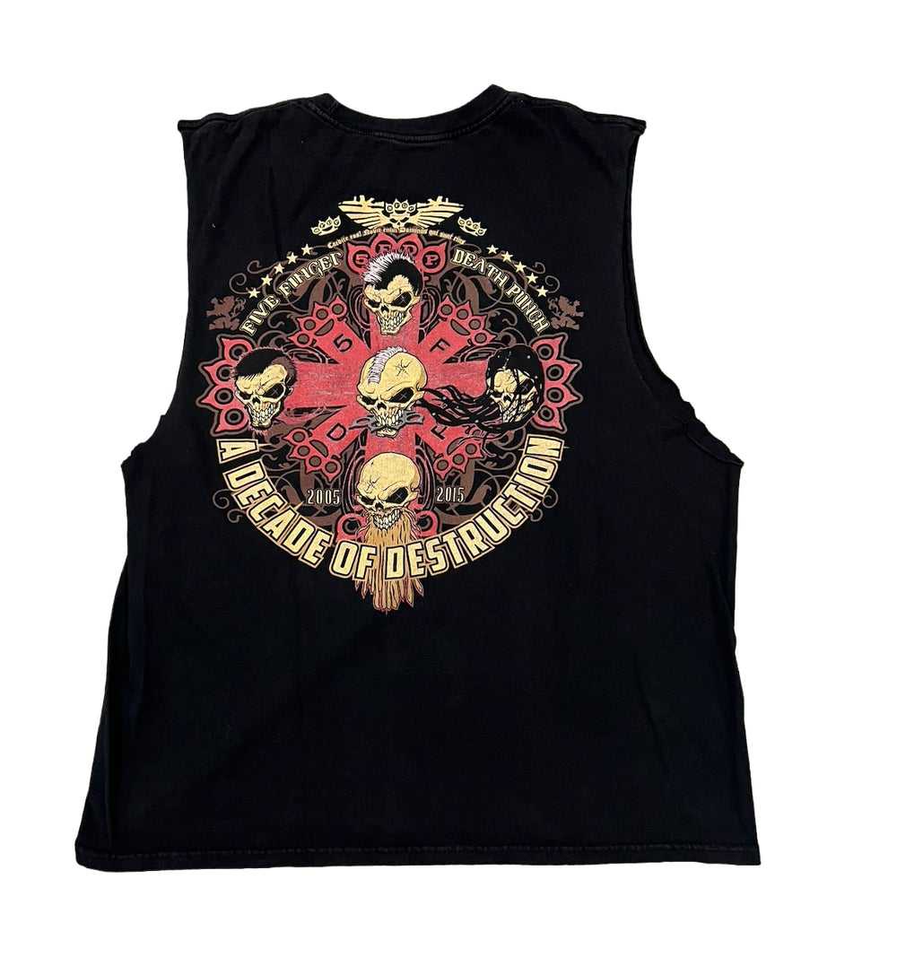 Five Finger Death Punch 'Decade' Vintage Cutoff