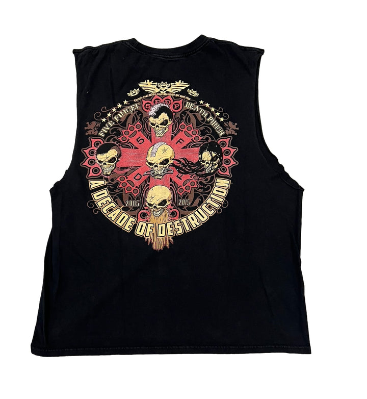 Five Finger Death Punch 'Decade' Vintage Cutoff