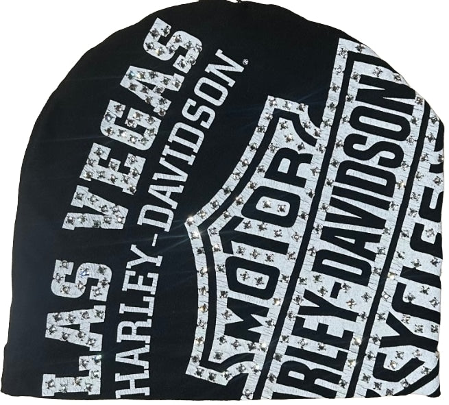 Bossi 'Las Vegas Harley' Rhinestone Vintage Beanie
