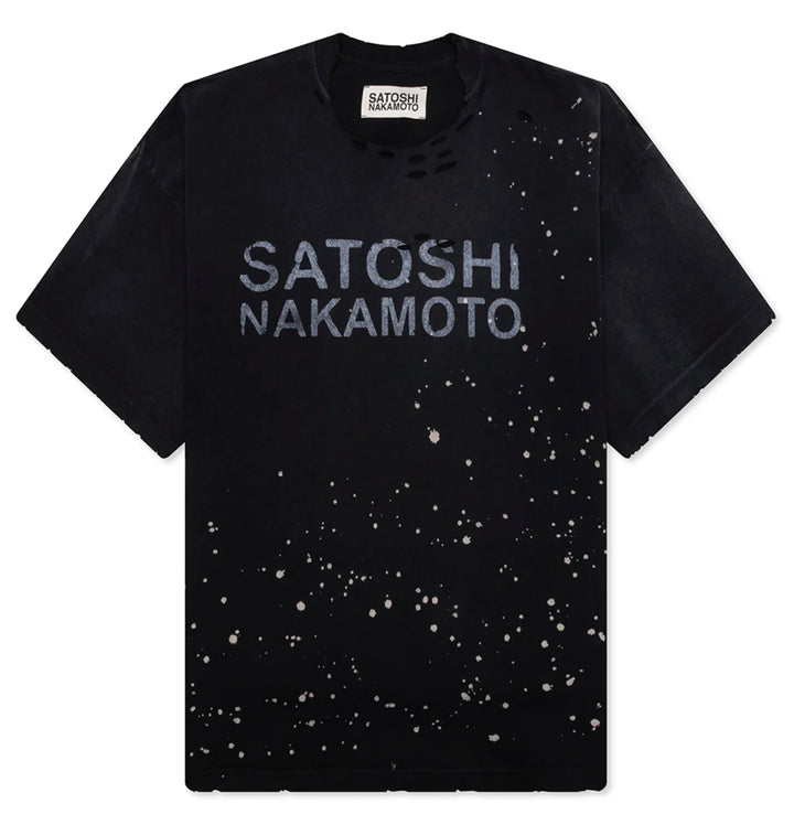 Satoshi Nakamoto 'Destroyed Luke' Black Tee