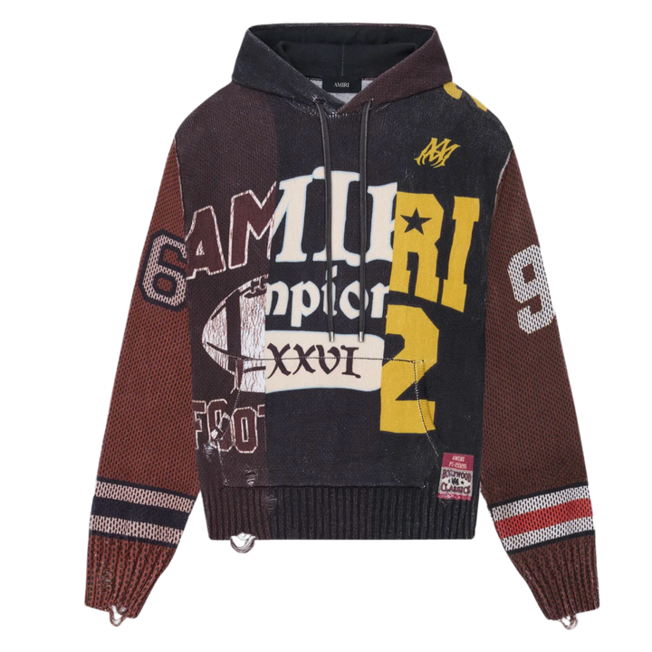 Amiri 'Spliced' Knit Hoodie