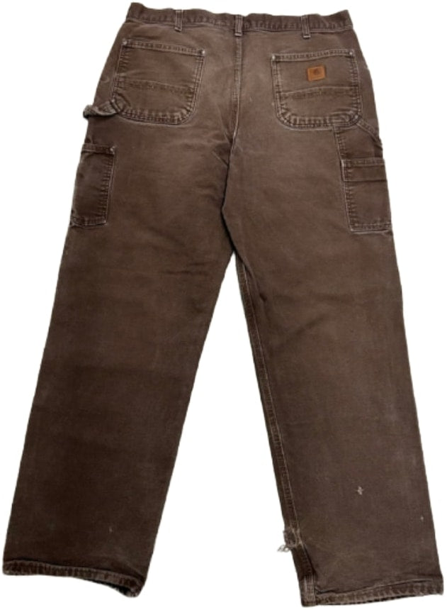 Carhartt 'Brown' Distressed Double Knee VIntage Work Pants