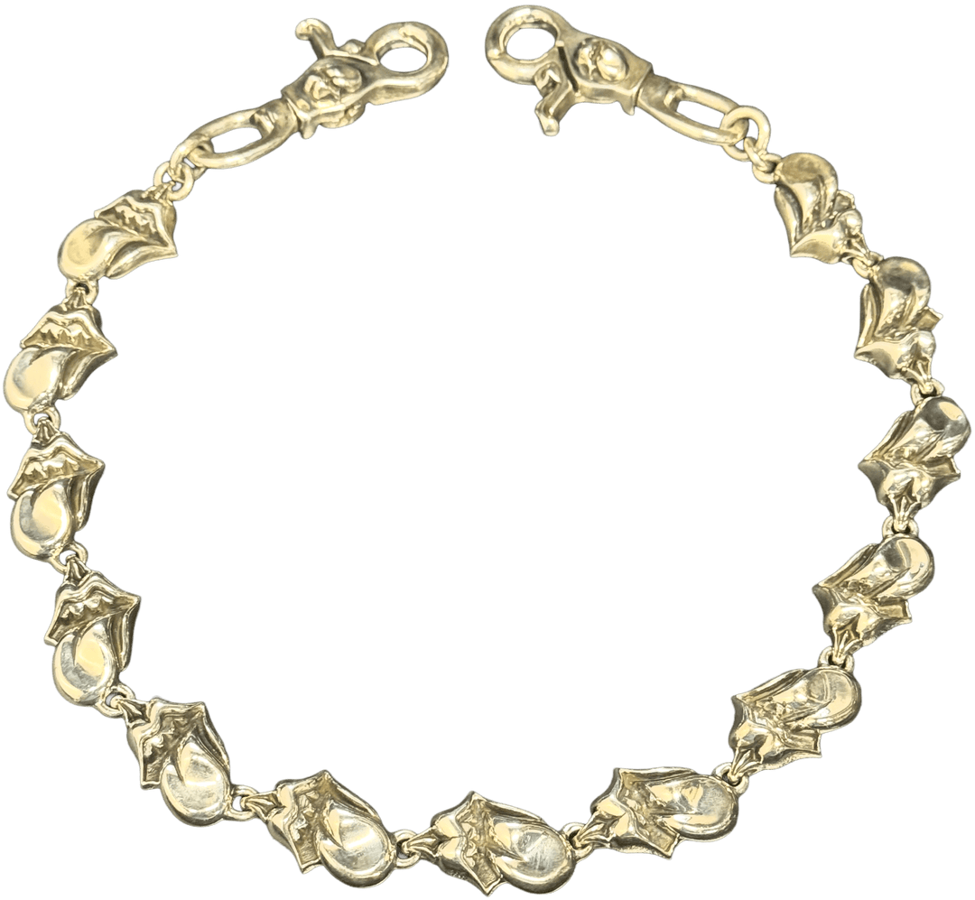 Chrome Hearts 'Rolling Stones' 13 Link Silver Wallet Chain