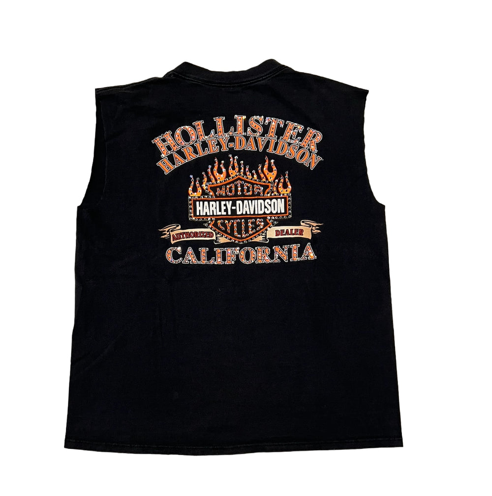 Harley Davidson 'California' Rhinestone Vintage Cutoff