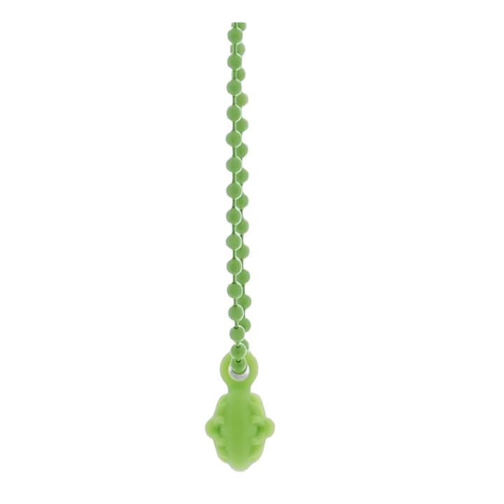 Chrome Hearts 'Green' Silichrome Crossball Charm