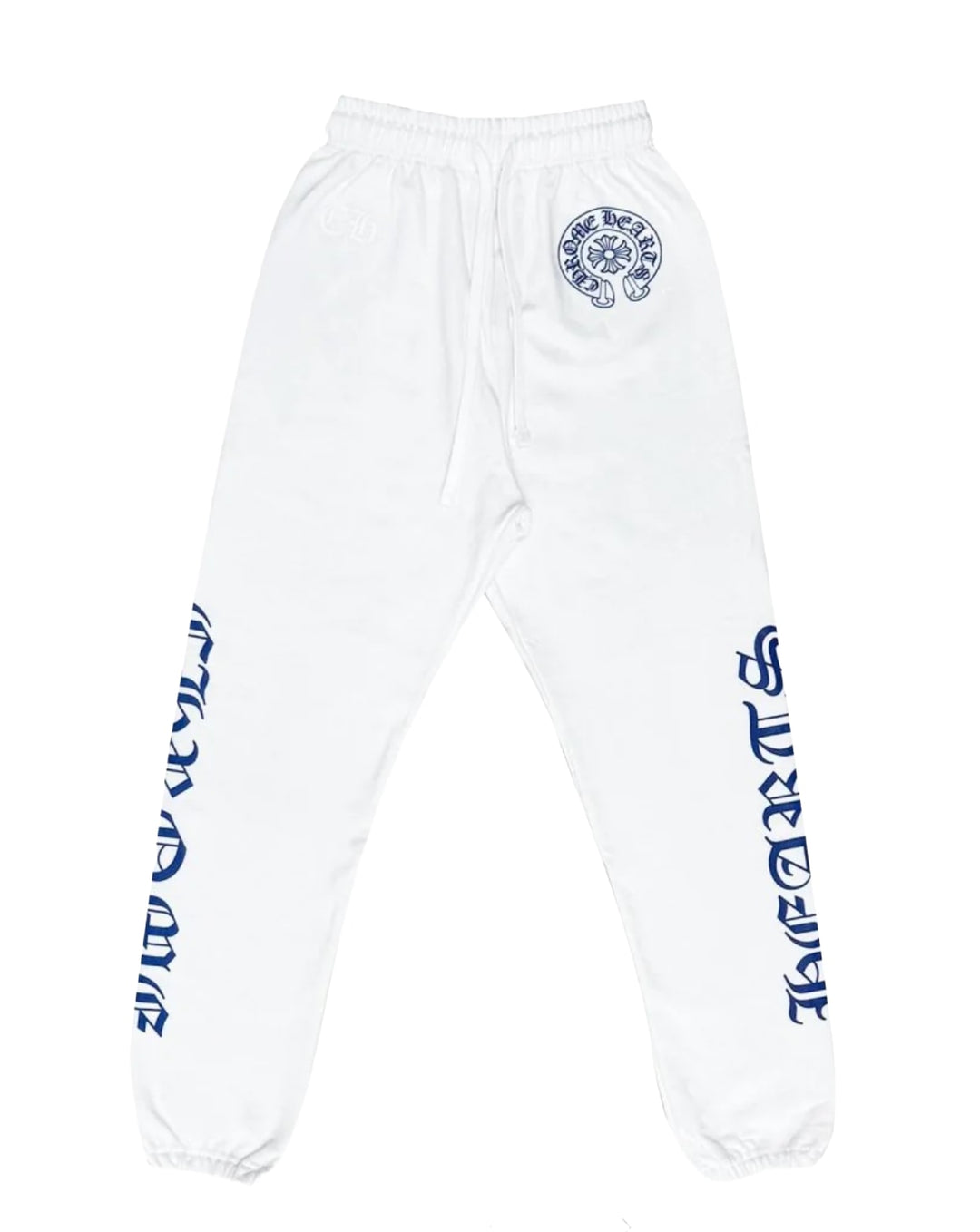 Chrome Hearts 'White/Blue' Horseshoe Logo Sweatpants