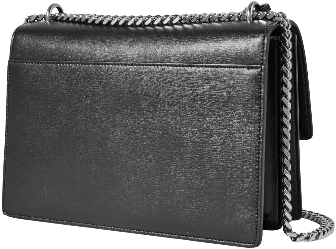 Saint Laurent 'Black' Leather Medium Sunset Shoulder Bag