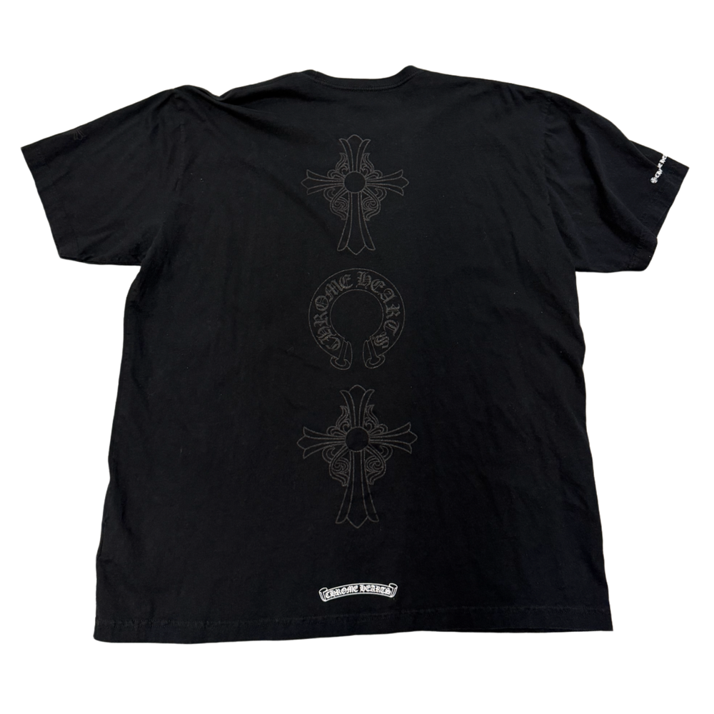 Chrome Hearts 'Cross Logo' Black Pocket Tee