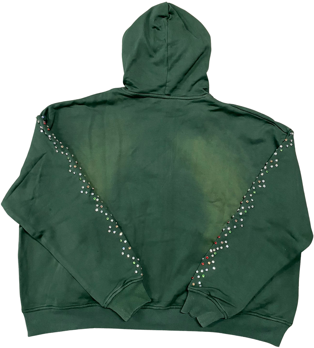 Happy Memories Don't Die HMDD 'Crystal' Green Zip Up Hoodie