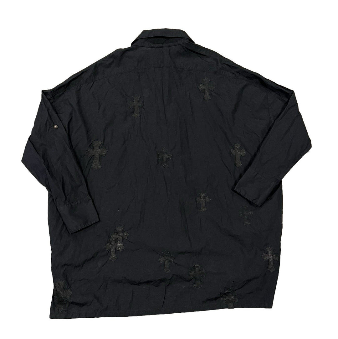 Chrome Hearts '21 Patch' Black Dress Shirt