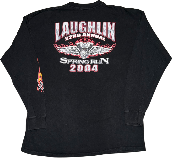 Harley Davidson 'Laughlin' Black Longsleeve Tee