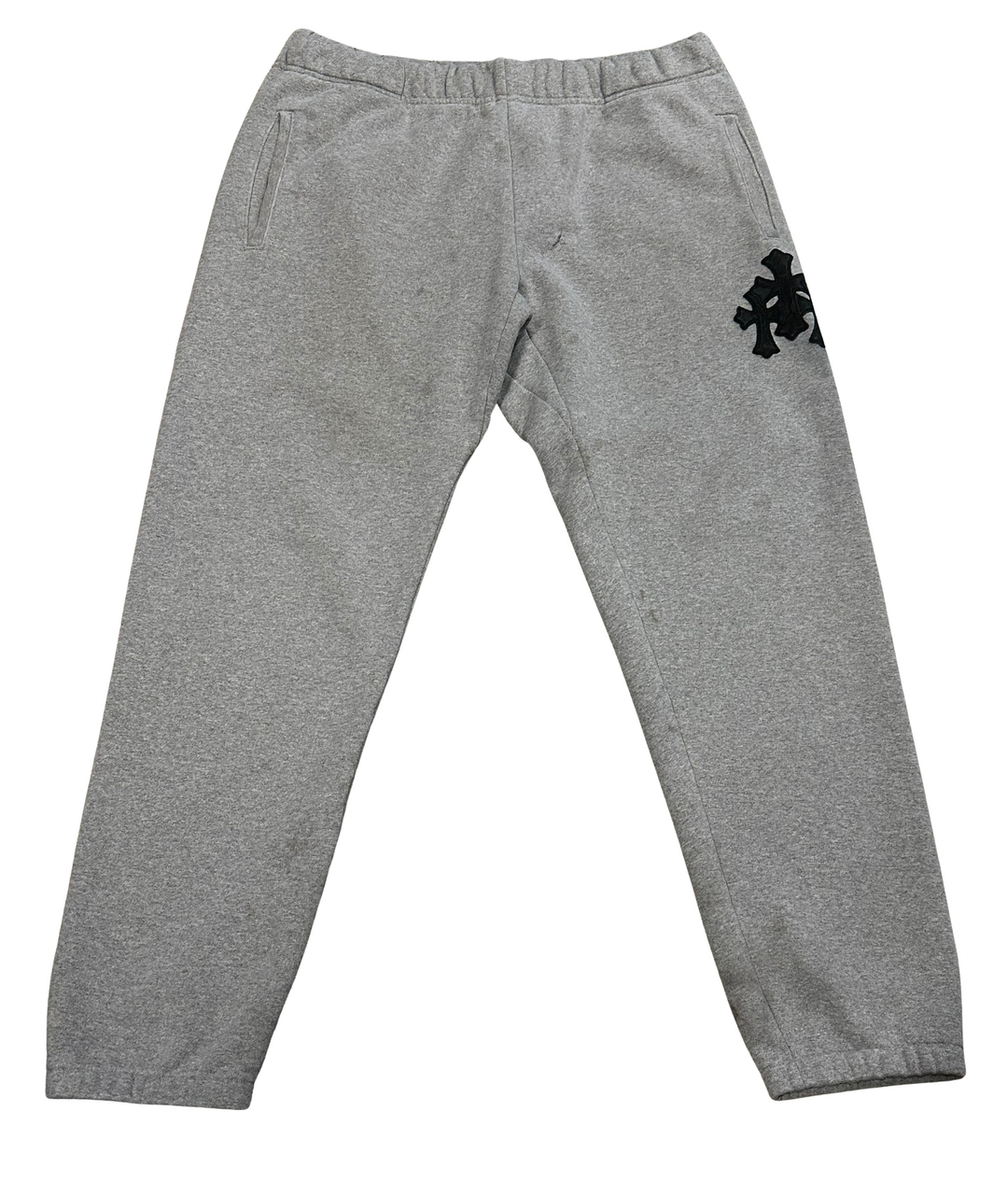 Chrome Hearts 'Paper Jam' Triple Cross Grey Sweatpants