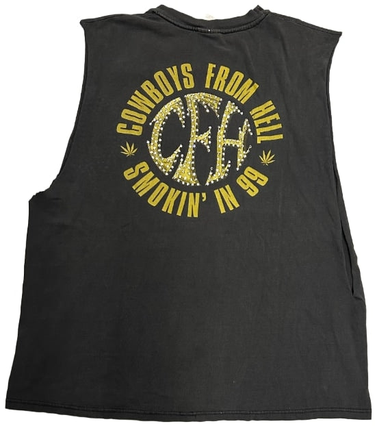 Pantera 'Cowboys From Hell '99 Tour' Rhinestone Vintage Cutoff Tee