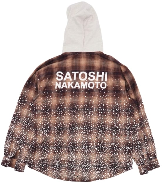 Satoshi Nakamoto Other Scenes 'Shattered Glass' Hooded Flannel