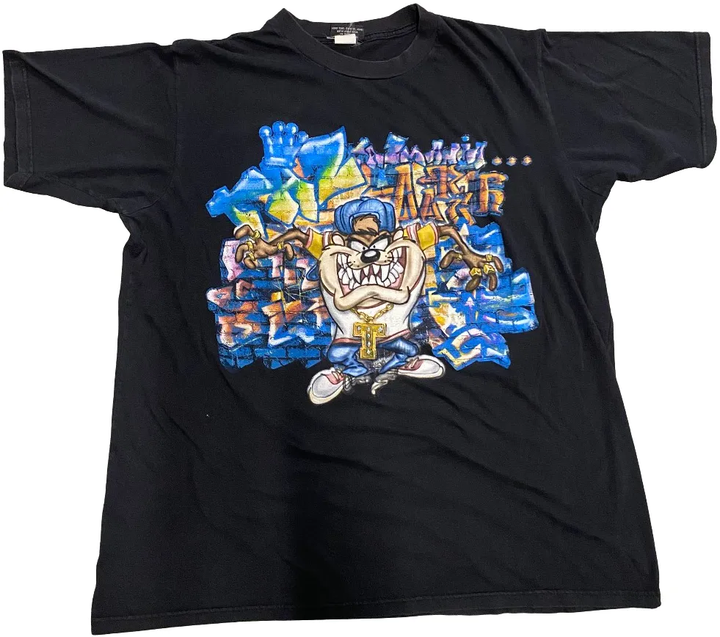 Looney Tunes 'Taz T Chain' Vintage Tee