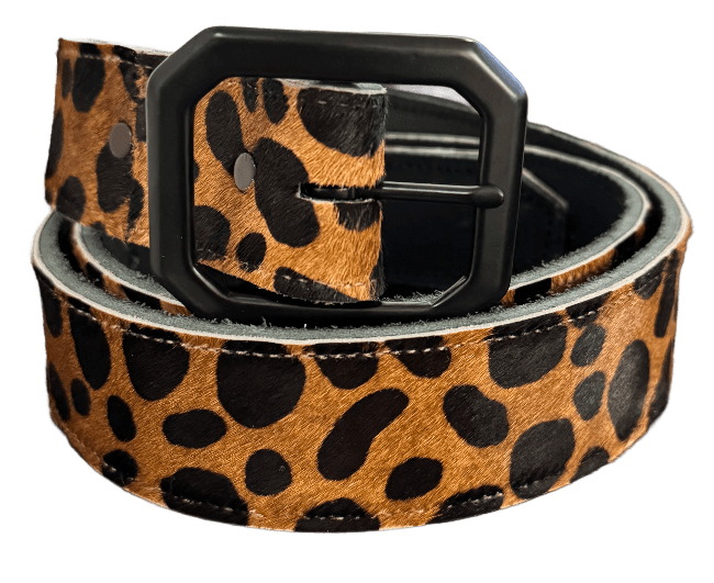 Cheetah Print Fur Belt