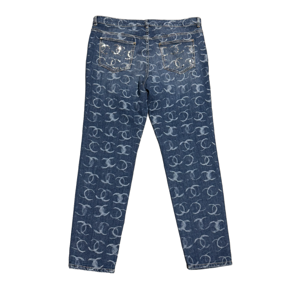 Chanel 'CC Monogram' Blue Jeans