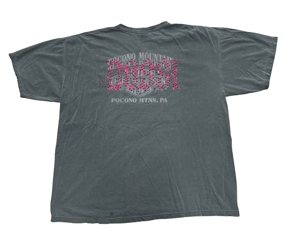 Bossi 'Pennywise' Harley Davidson Vintage Rhinestone Tee