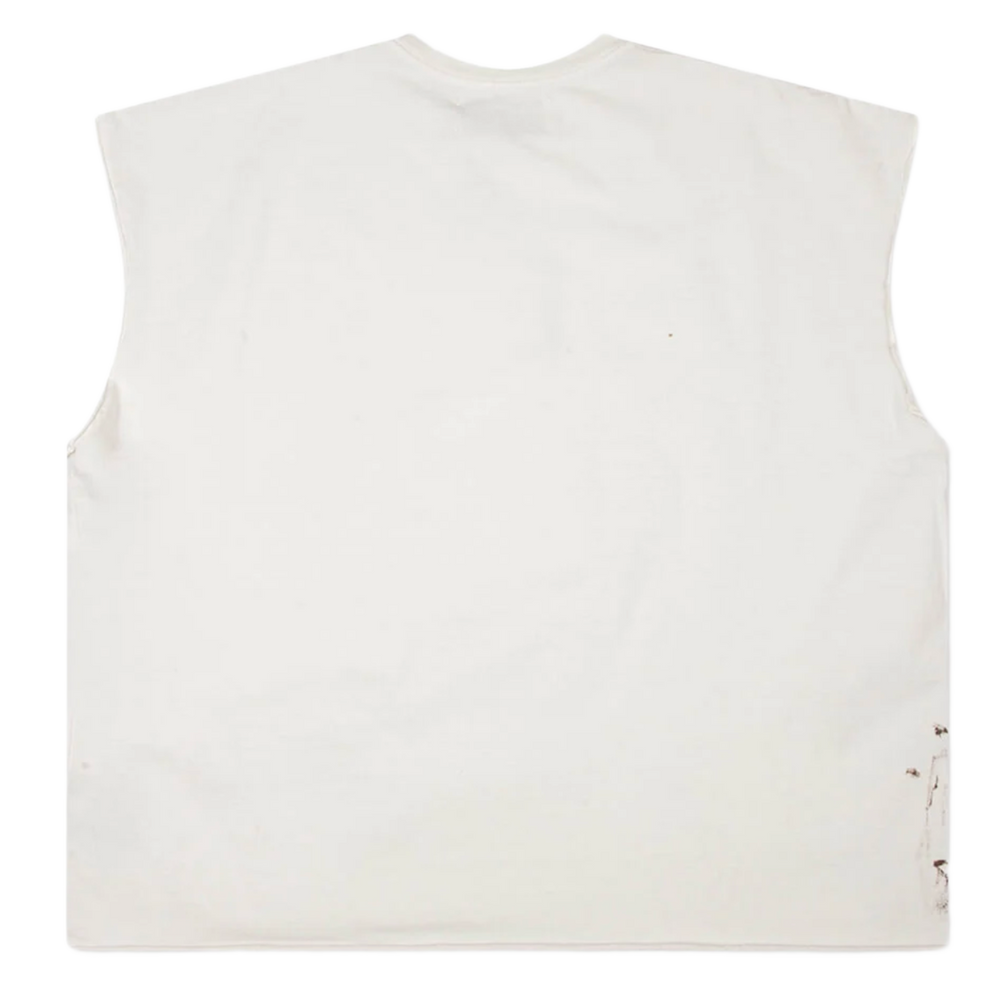 Satoshi Nakamoto 'Globe of Death' Vintage White Cutoff Tee