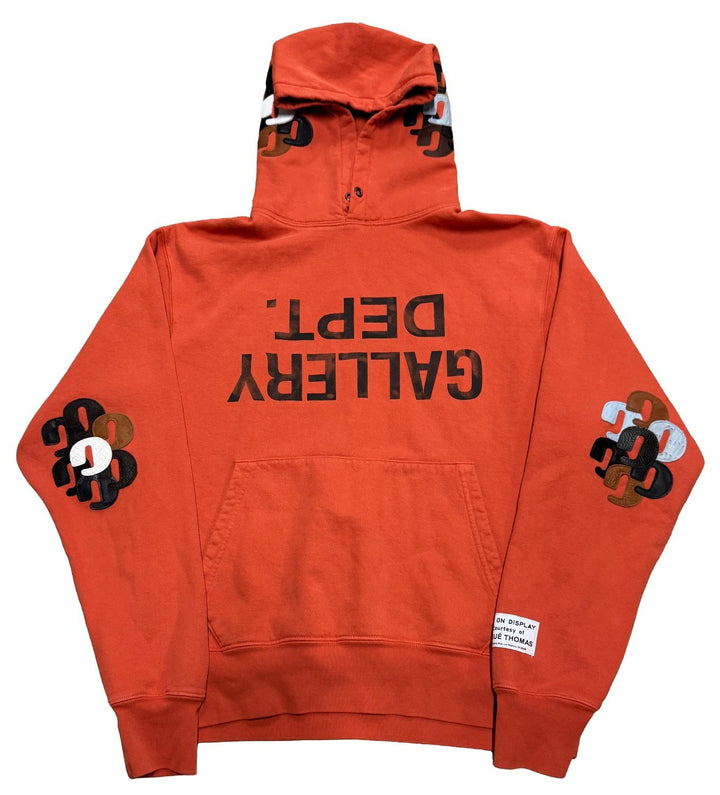 Gallery Dept. 'Fucked Up Logo' Orange G-Patch Hoodie