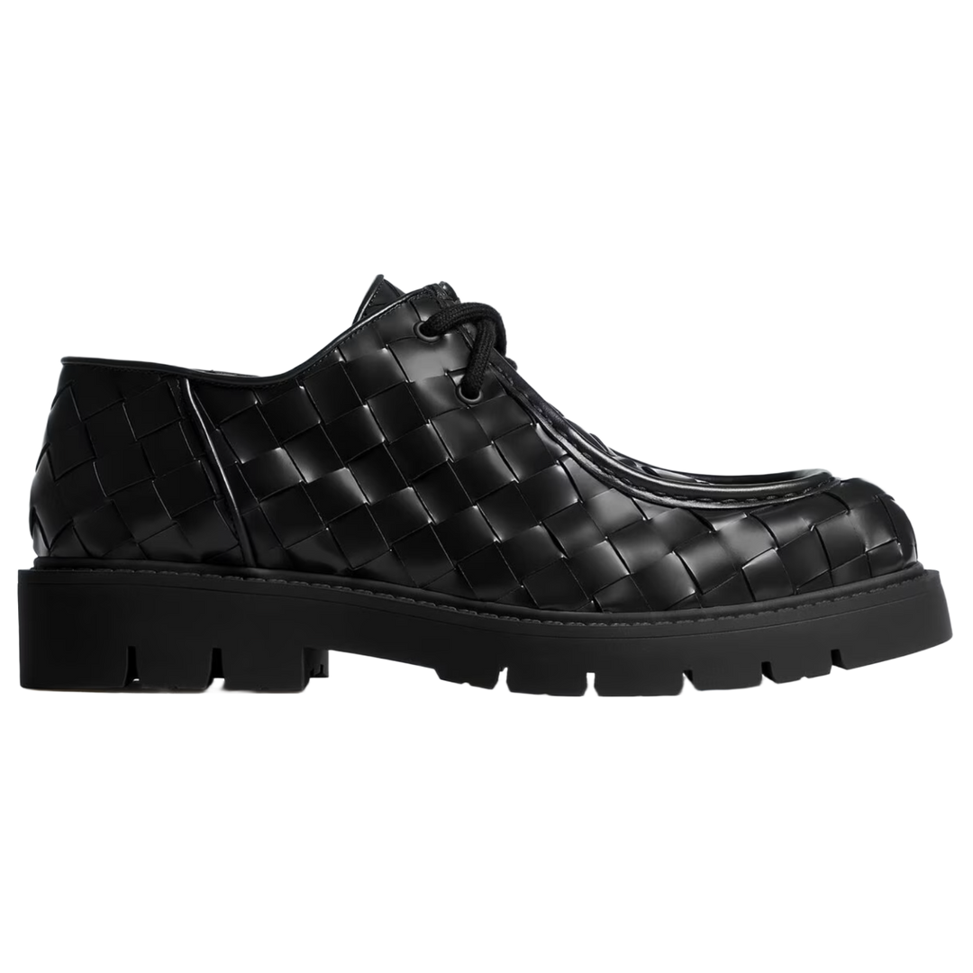 Bottega Veneta 'Black' Haddock Lace-Up Shoe