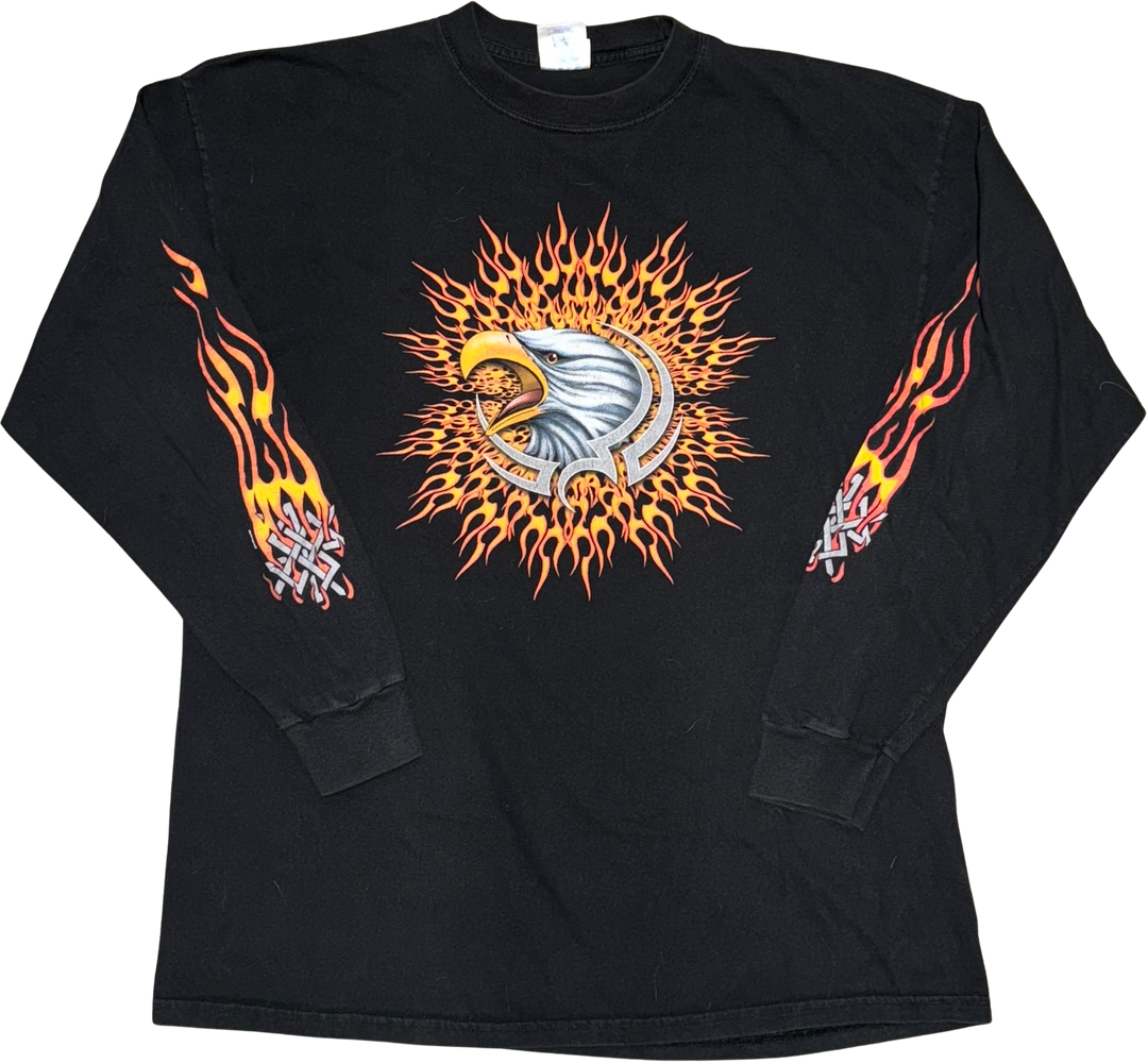 Harley Davidson 'Laughlin' Black Longsleeve Tee