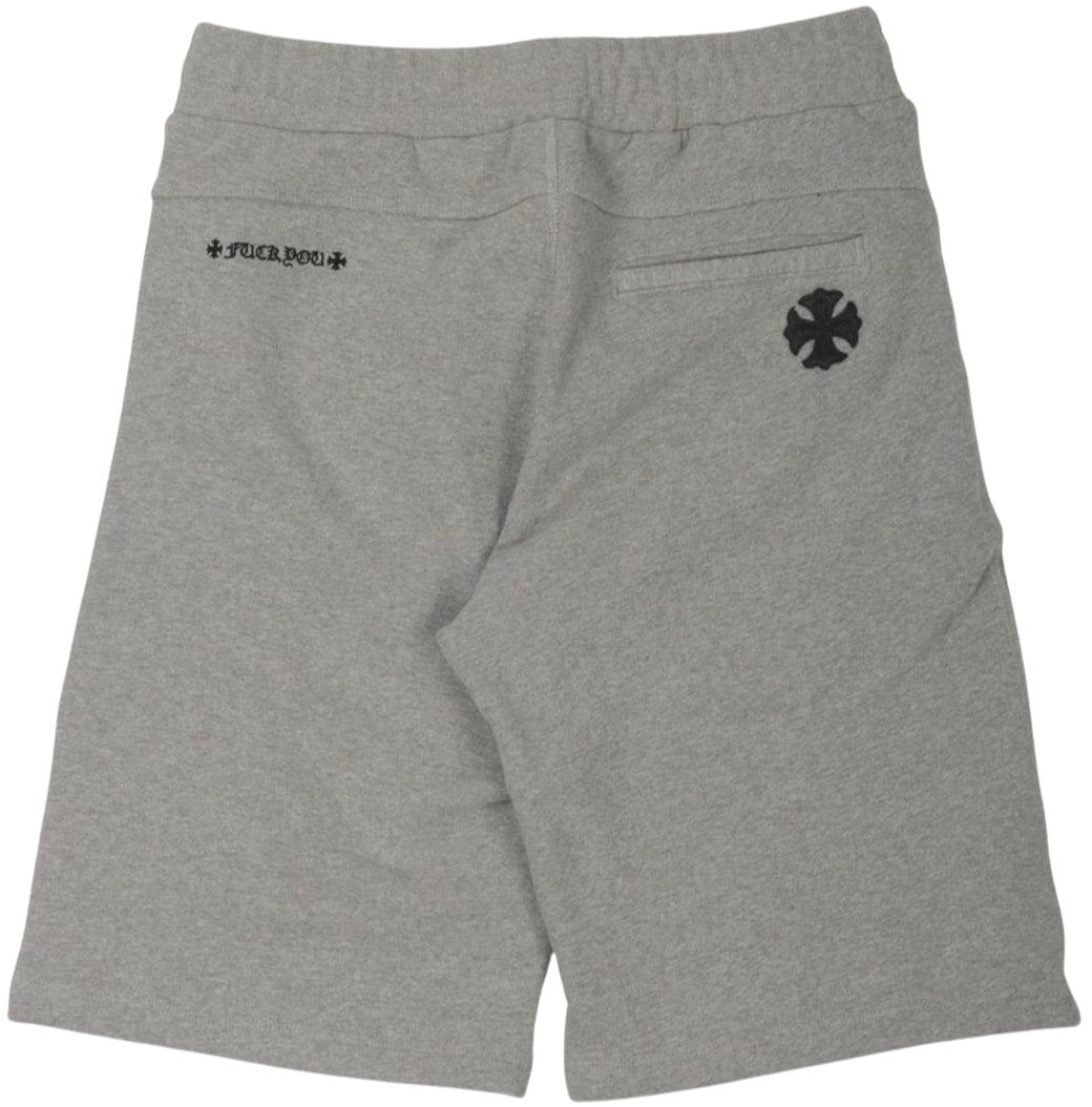 Chrome Hearts 'F*ck You' Dagger Zip Grey Shorts