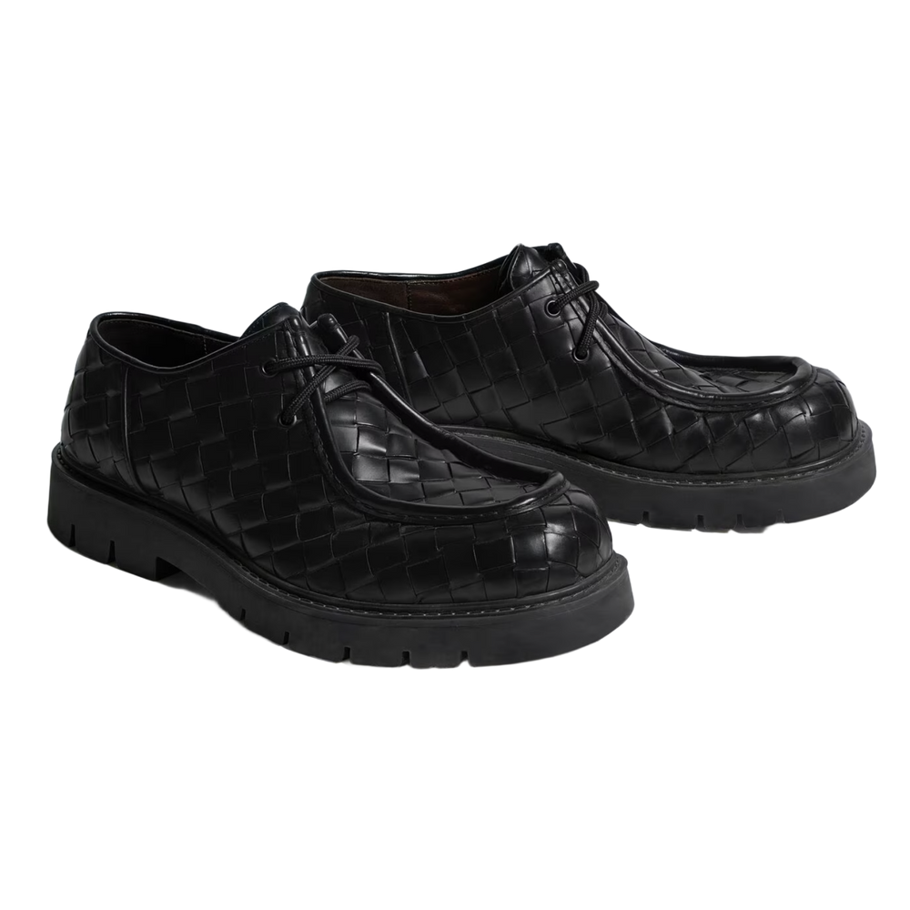 Bottega Veneta 'Black' Haddock Lace-Up Shoe