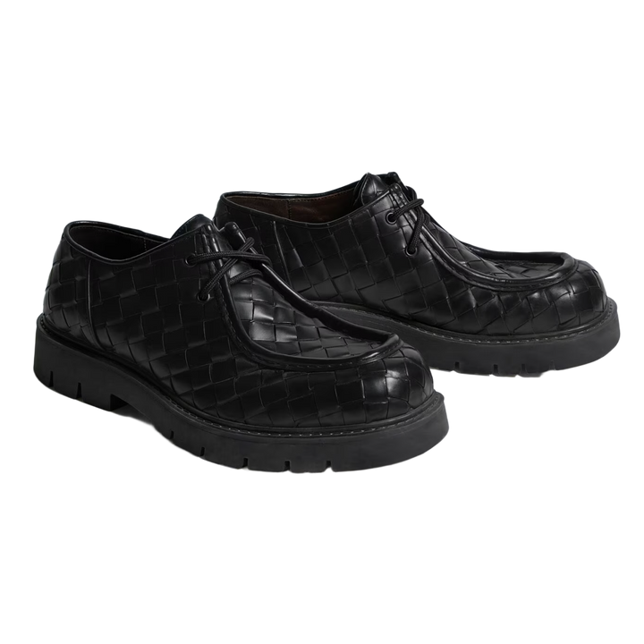 Bottega Veneta 'Black' Haddock Lace-Up Shoe