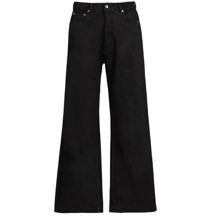 Rick Owens DRKSHDW 'Geth' Black Wax Jeans 