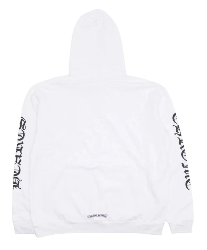 Chrome Hearts 'White' Vertical Logo Hoodie