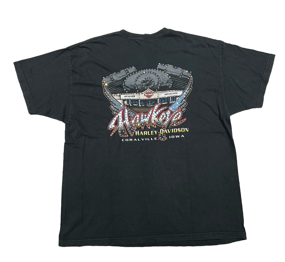 Harley Davidson 'Hawkeye' Rhinestone Vintage Tee
