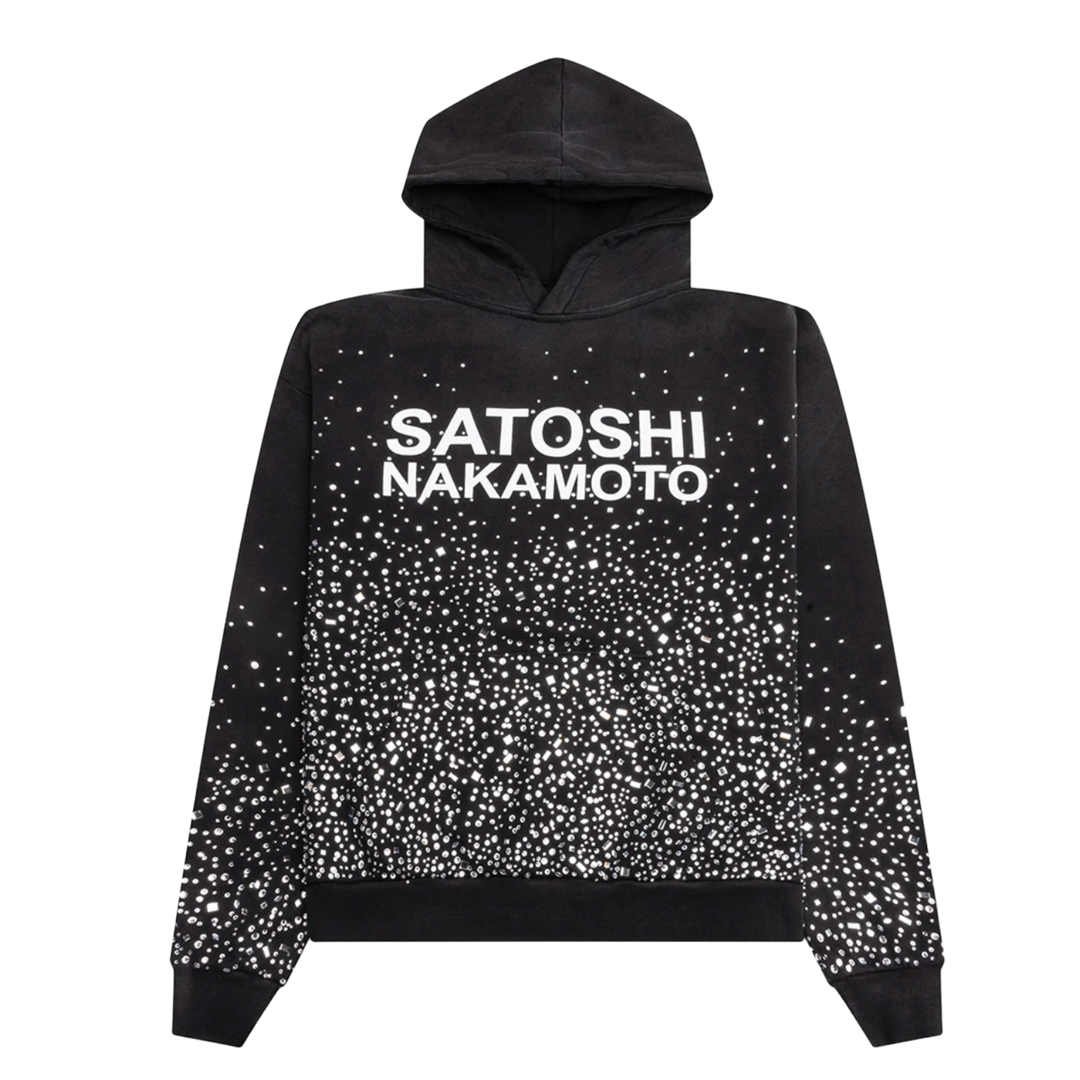 Satoshi Nakamoto 'Black' Shattered Glass Hoodie