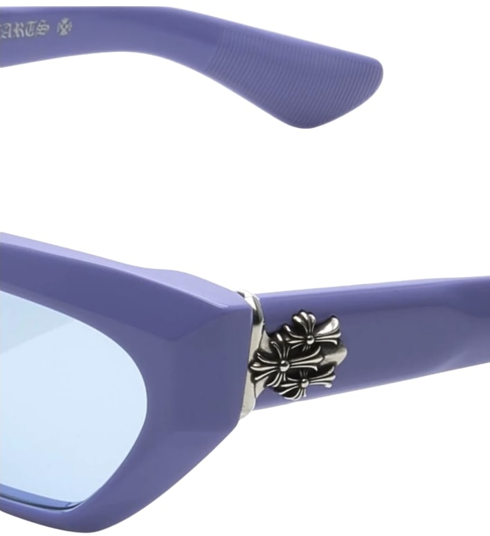 Chrome Hearts 'Halllabaluuuu' Purple Sunglasses Leopard Print Case