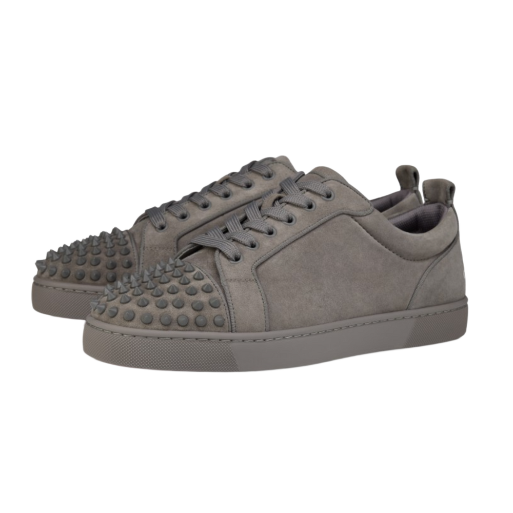 Christian Louboutin 'Grey' Louis Jr Spikes Sneakers
